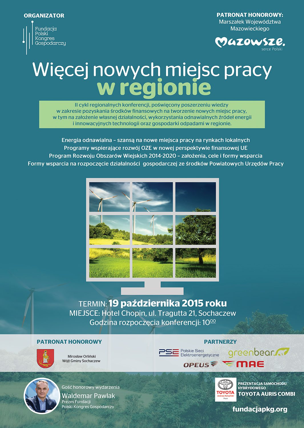 Konferencja „Więcej nowych miejsc pracy w regionie” 19.10.2015