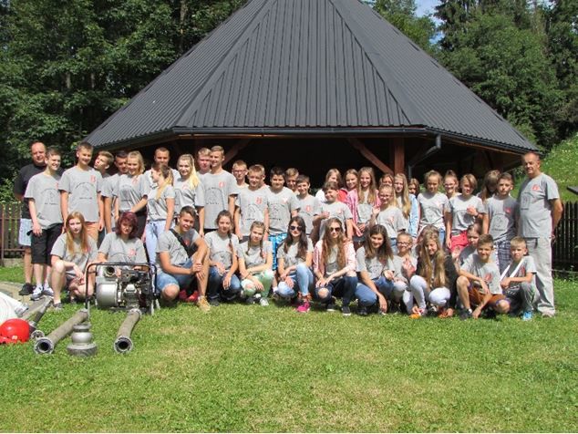 Młodzi strażacy z Gminy Młodzieszyn w Białym Dunajcu