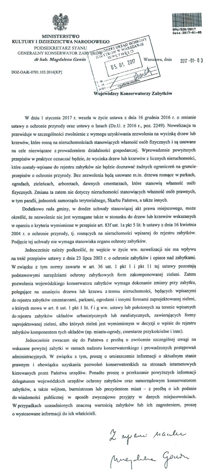 Zmiana ustawy o ochronie przyrody oraz ustawy o lasach