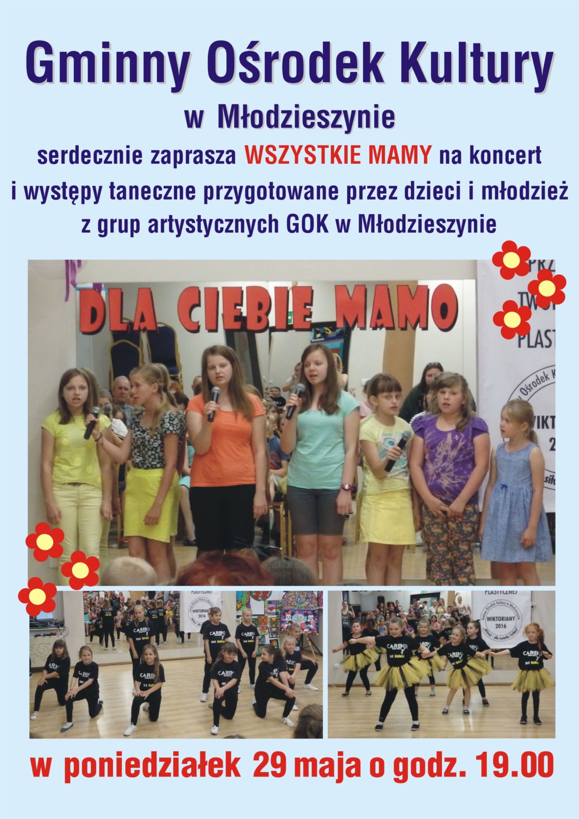29 maja 2017 - Dzień Matki w Gminnym Ośrodku Kultury