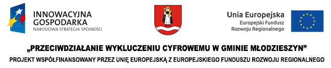 Przeciwdziałanie wykluczeniu cyfrowemu w gminie Młodzieszyn - BANER PROMOCYJNY