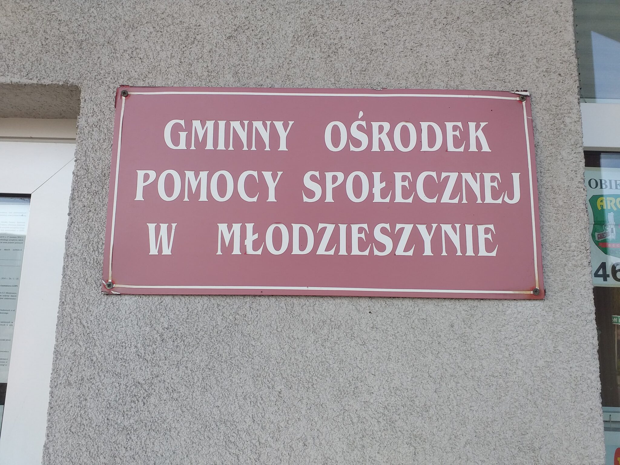 GOPS - Zmiana dyżurów prawnika w punkcie konsultacyjno-informacyjnym