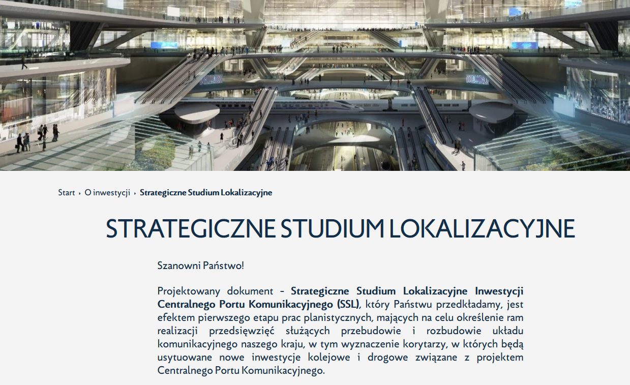 Uwaga złożona przez Wójta Gminy Młodzieszyn w konsultacjach nad ,,Strategicznym  Studium Lokalizacyjnym Inwestycji Centralnego Portu Komunikacyjnego