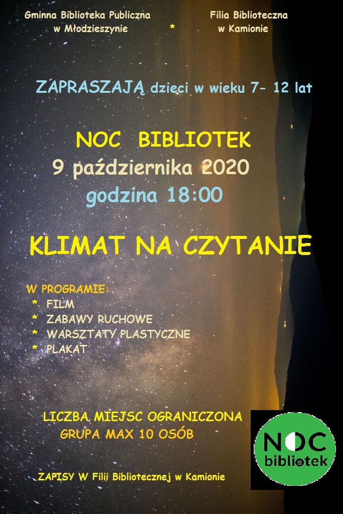Noc Bibliotek 2020 