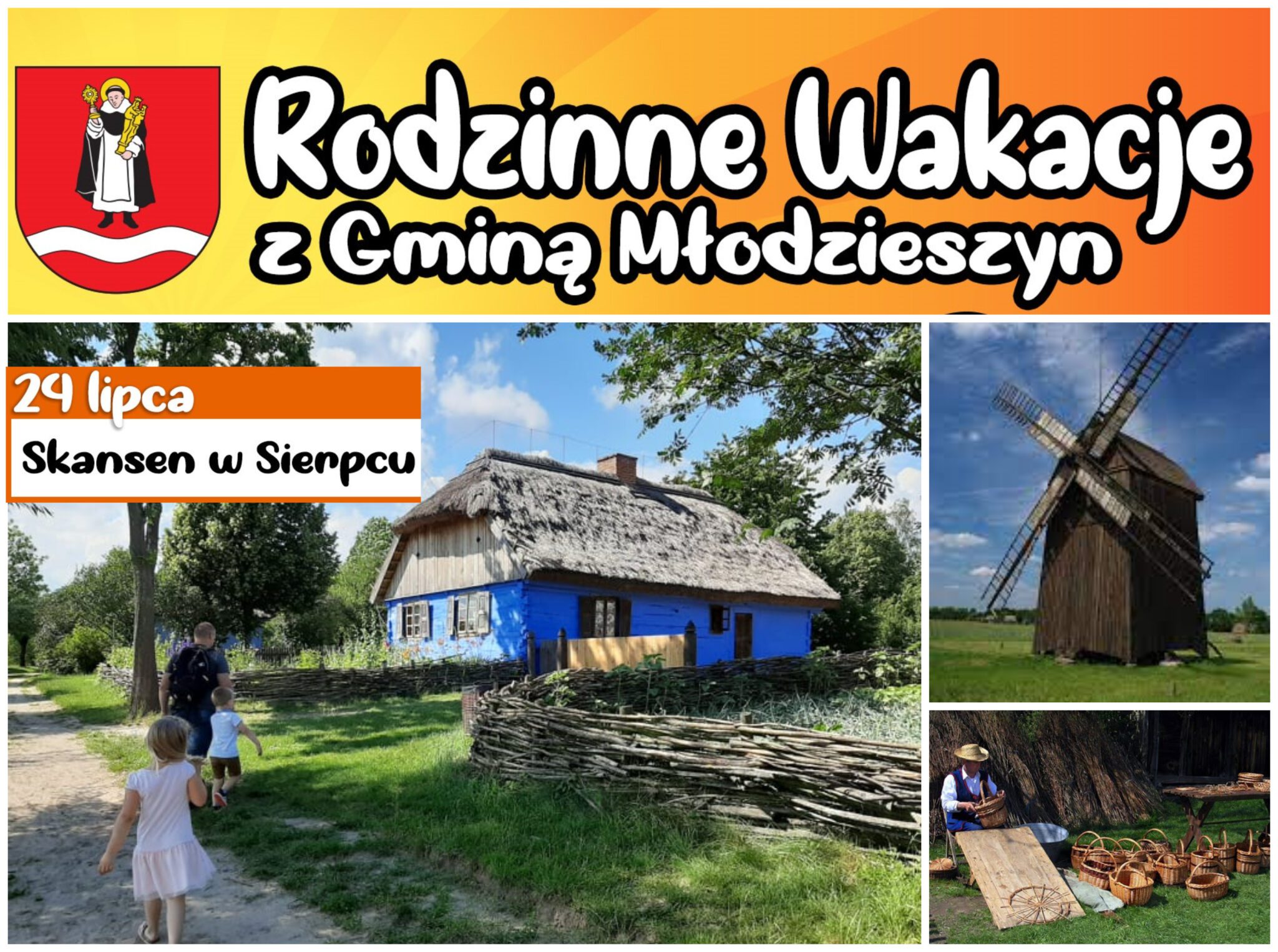 Rodzinne wakacje z Gminą Młodzieszyn – szczegóły wyjazdu do Sierpca w dniu 24 lipca 2021 r.