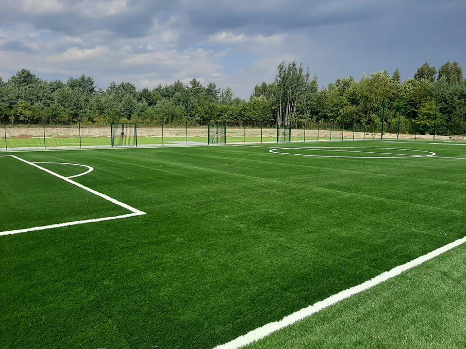 Postępy prac przy budowie kompleksu lekkoatletycznego w Młodzieszynie