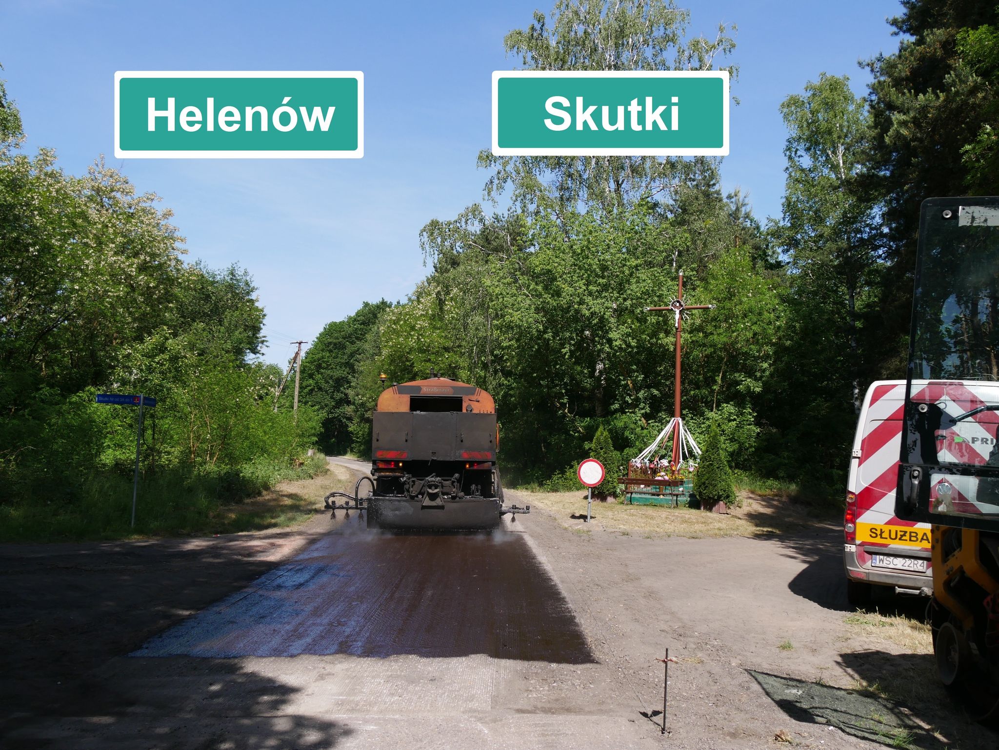 Modernizacja drogi relacji Helenów-Skutki