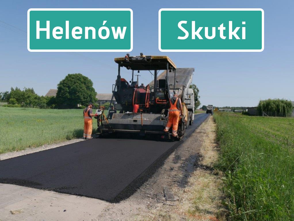 Modernizacja drogi relacji Helenów-Skutki