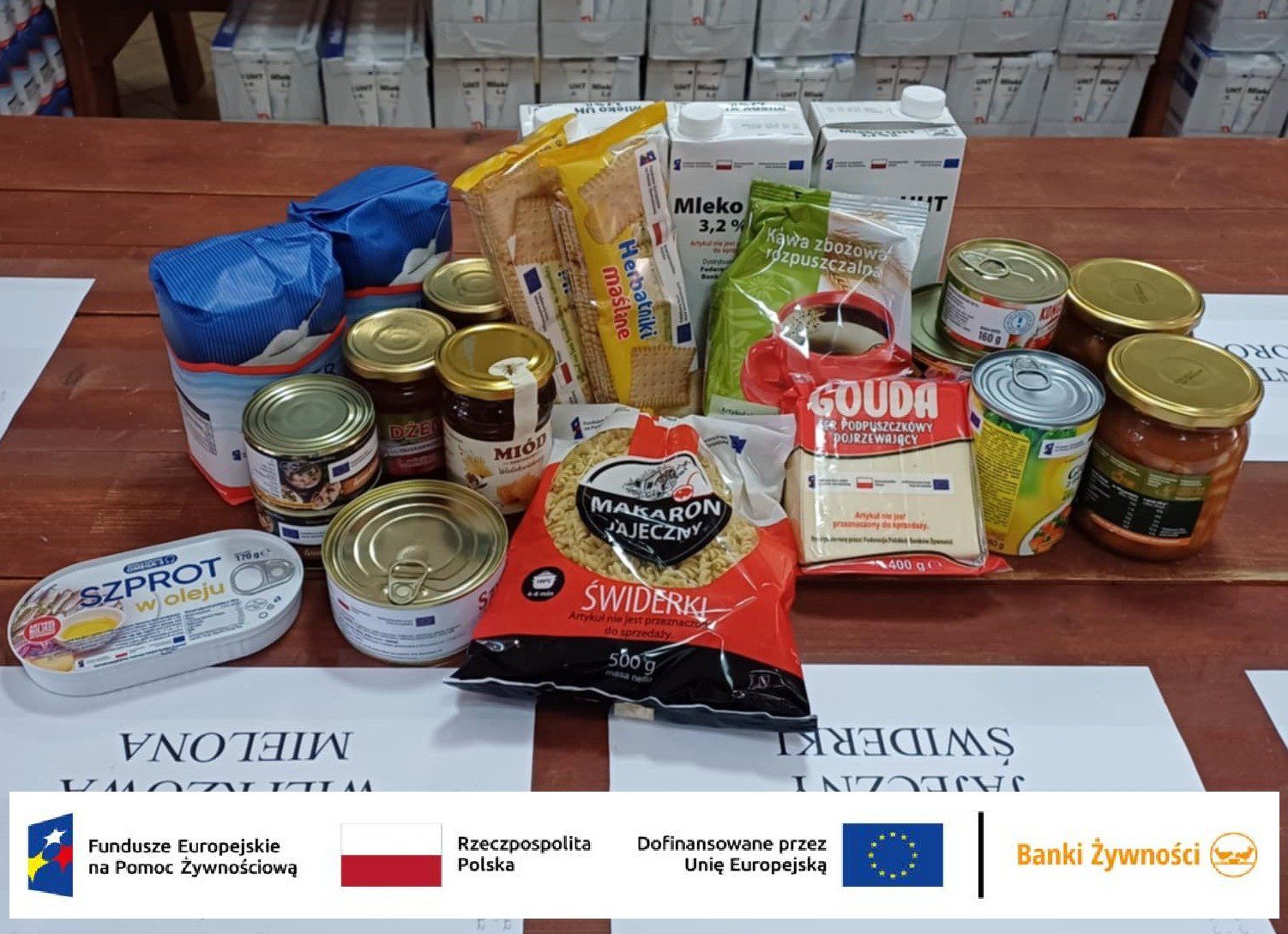 Wydawanie skierowań na paczki żywnościowe dla osób które jeszcze nie otrzymały żywności- od dnia 1.04.2025r.