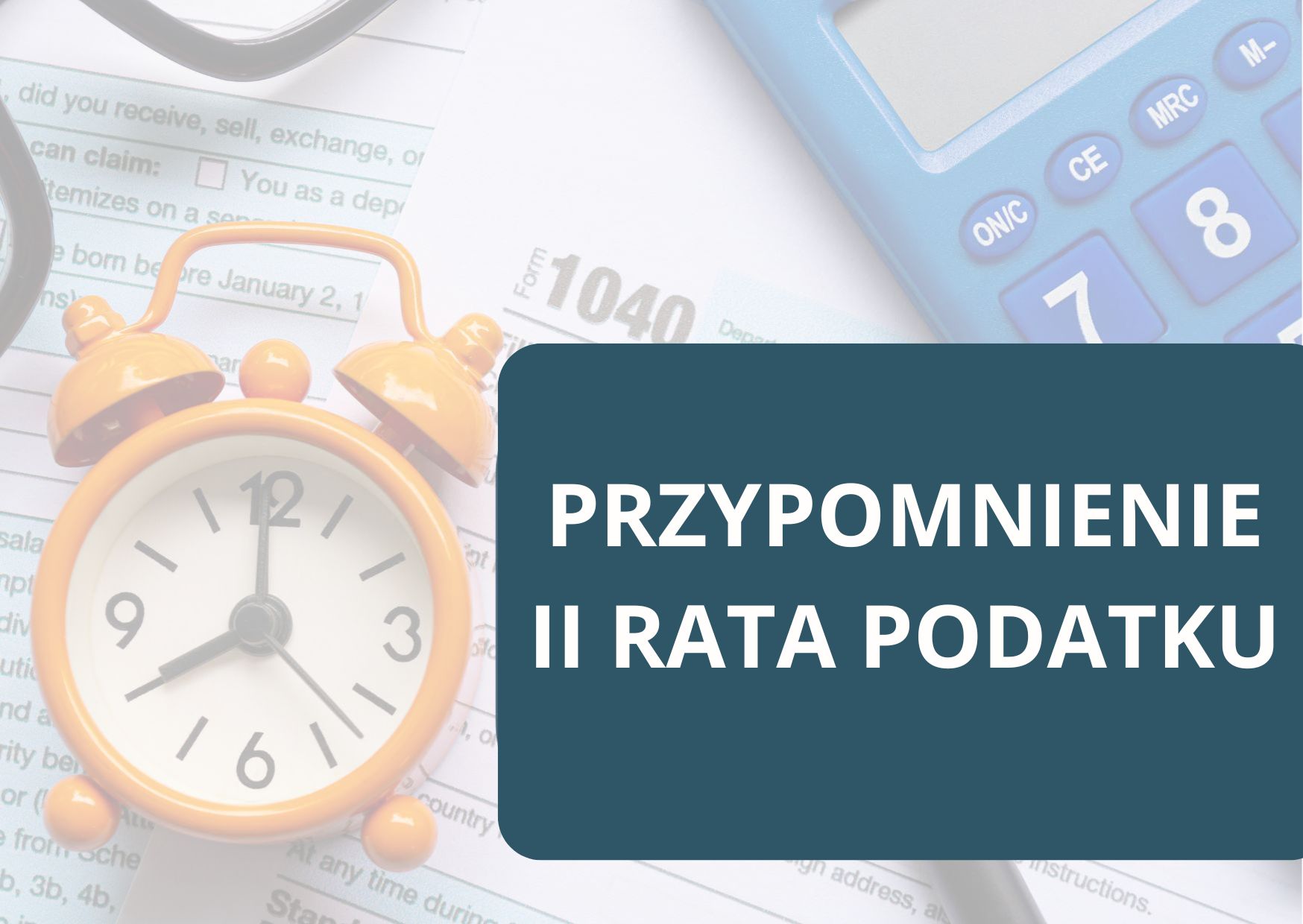 II rata podatku- PRZYPOMNIENIE